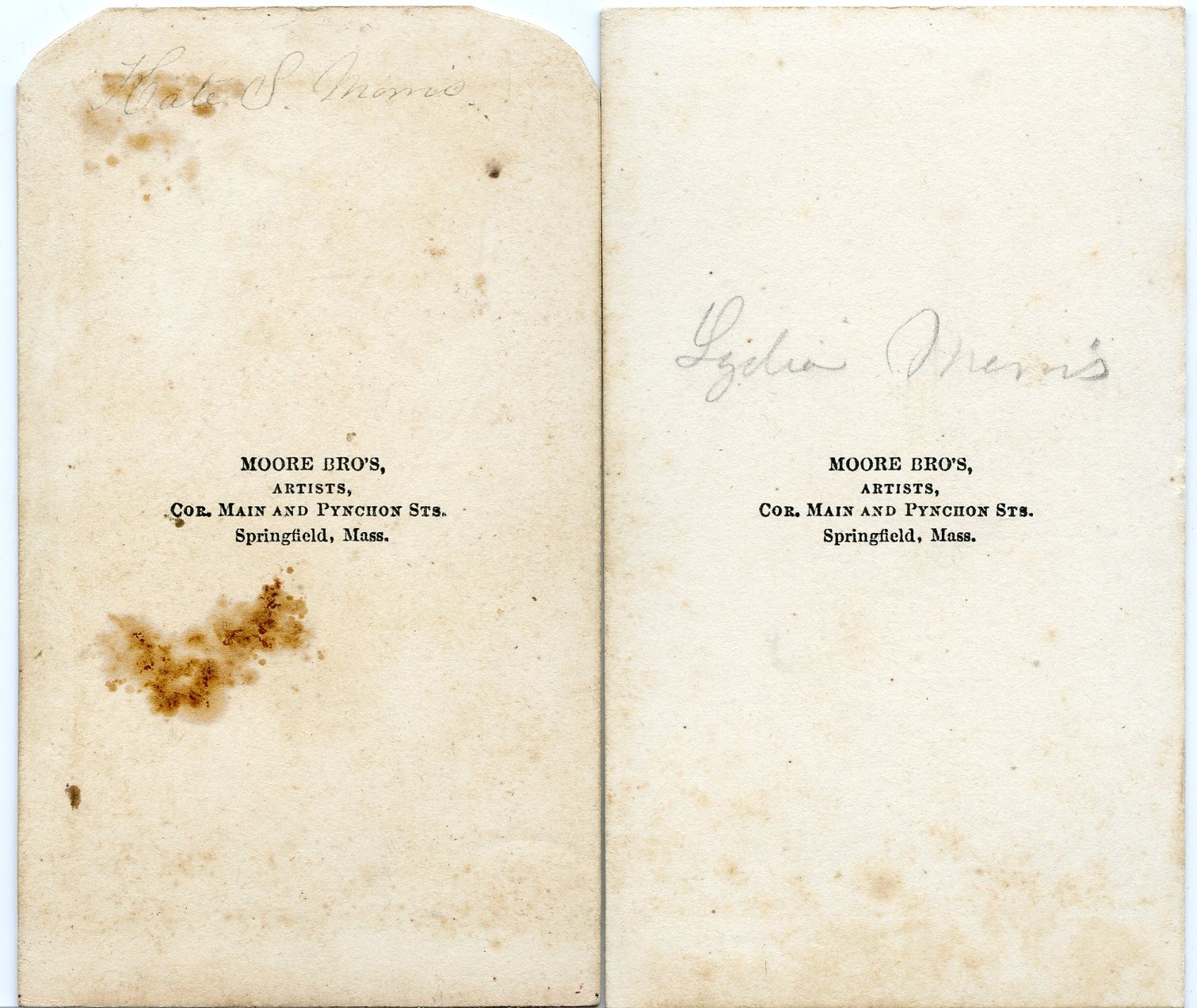 Civil War Soldier Morris & Family Photo Archive (8 CDVs) Springfield MA CV104