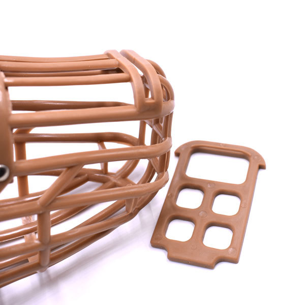 Italian Basket Dog Muzzle Adjustable Plastic Breathable No Bite Training Mask