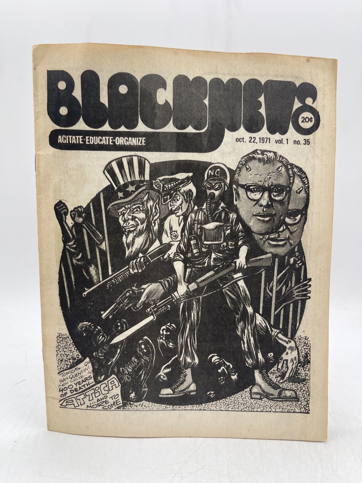 Vintage 1971 BLACKNEWS - African American Periodical - Vol 1 # 35