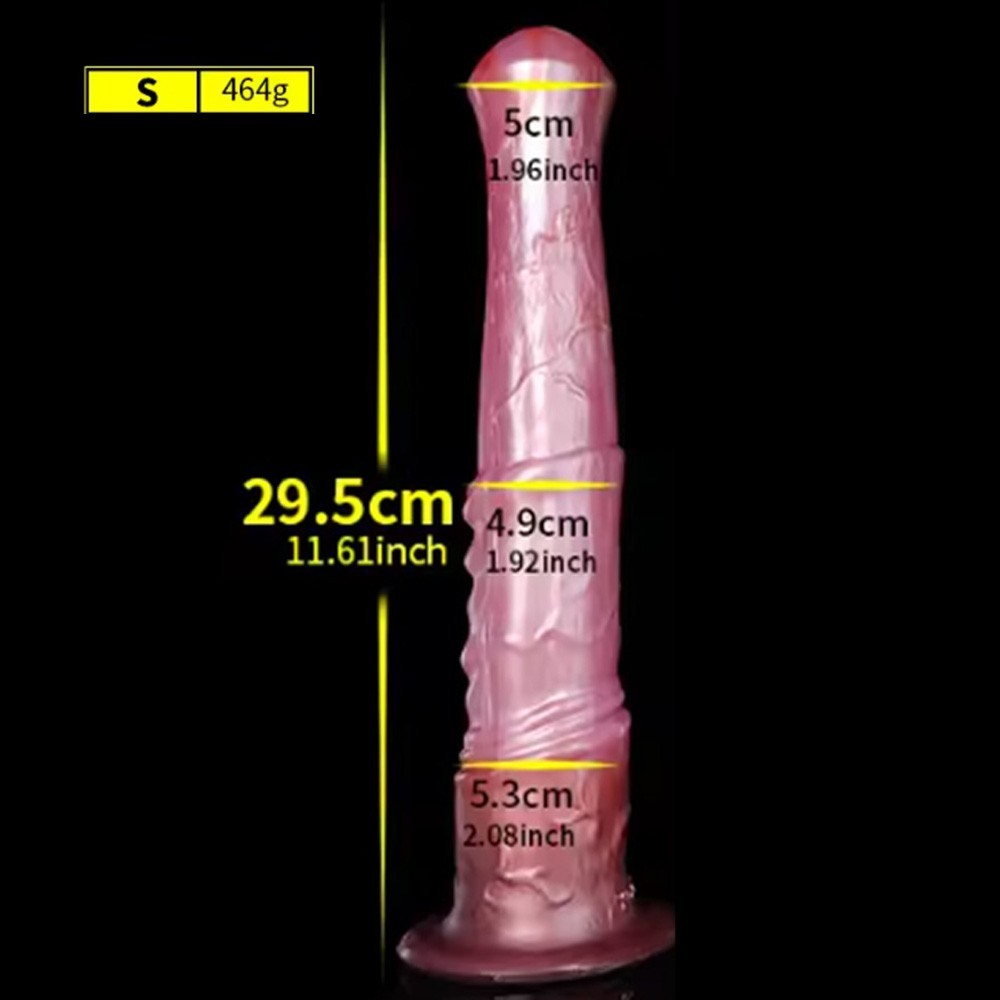 Reusable Fantasy Monster Dildo Multi-Size G-Spot Muscle Textured Anal Suction US