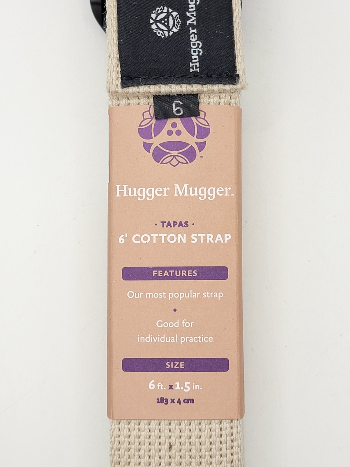 HUGGER MUGGER 6' COTTON YOGA STRAP NEW