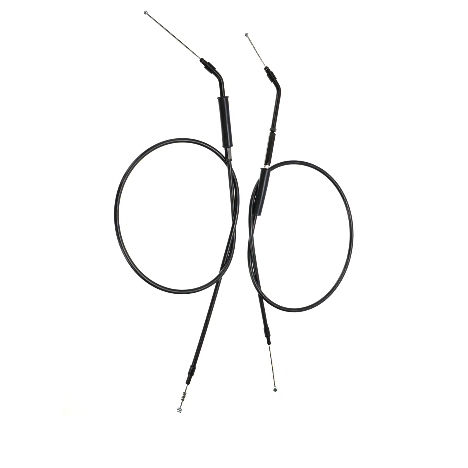 44.3" Black Throttle Idle Cable For Harley 00-06 Touring Electra Glide Road King