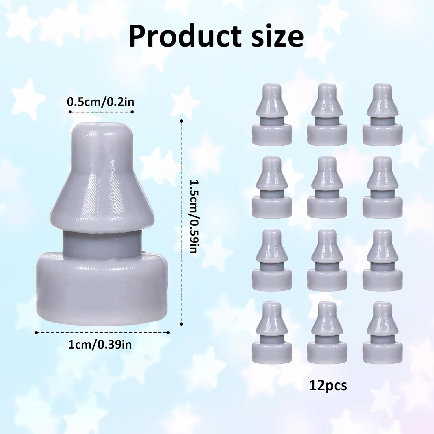 Rubber Feet for Slow Cookers, 12 Pcs Replacement Cookers Legs, Grey