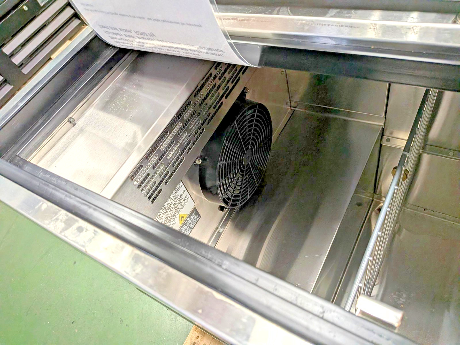 Krowne BC36-SS Bottle Cooler, Flat Top, 36 in. W x 24 in. D, Used