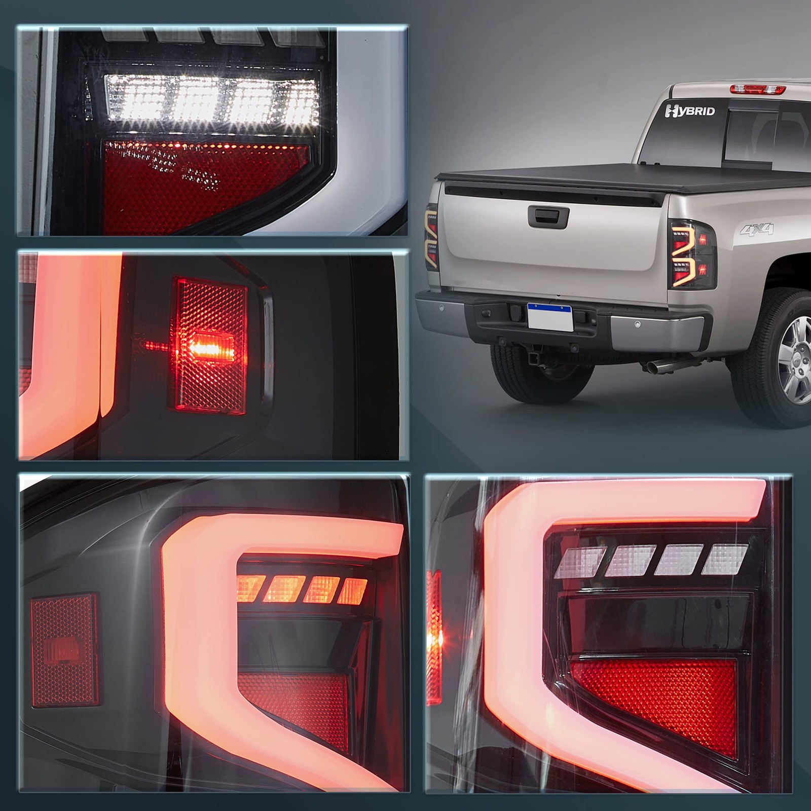 Tail lights Fit for 2007-2013 Chevrolet Silverado 1500/2500HD/3500HD