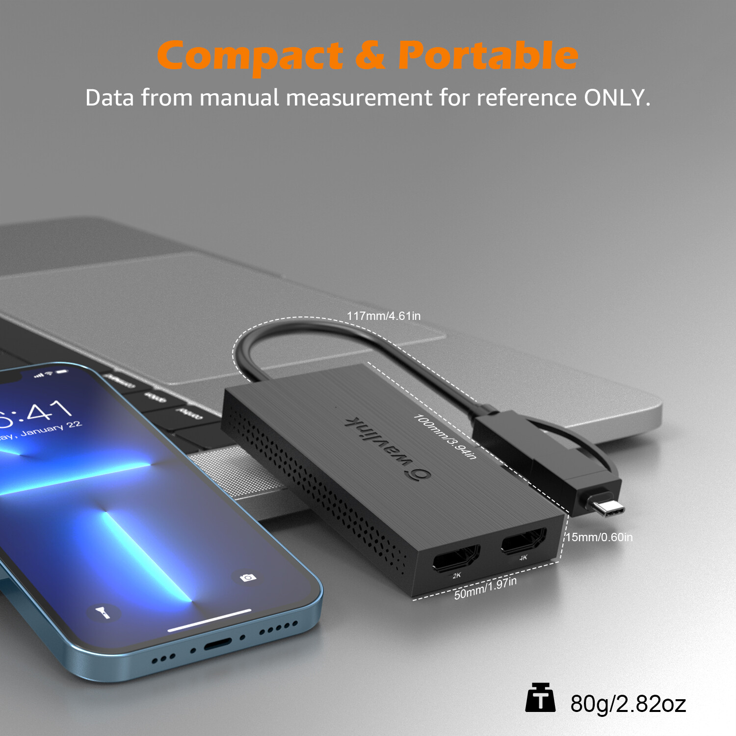 DisplayLink USB C/USB 3.0 to HDMI Displayport Hub Dual/Quad Monitors Adapter