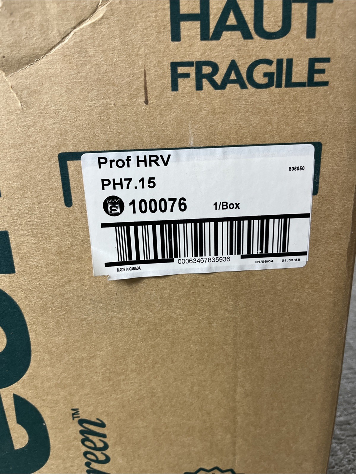 Professional Heat Recovery Ventilator Ducted Greentek Horizontal PH7.15 New HVI