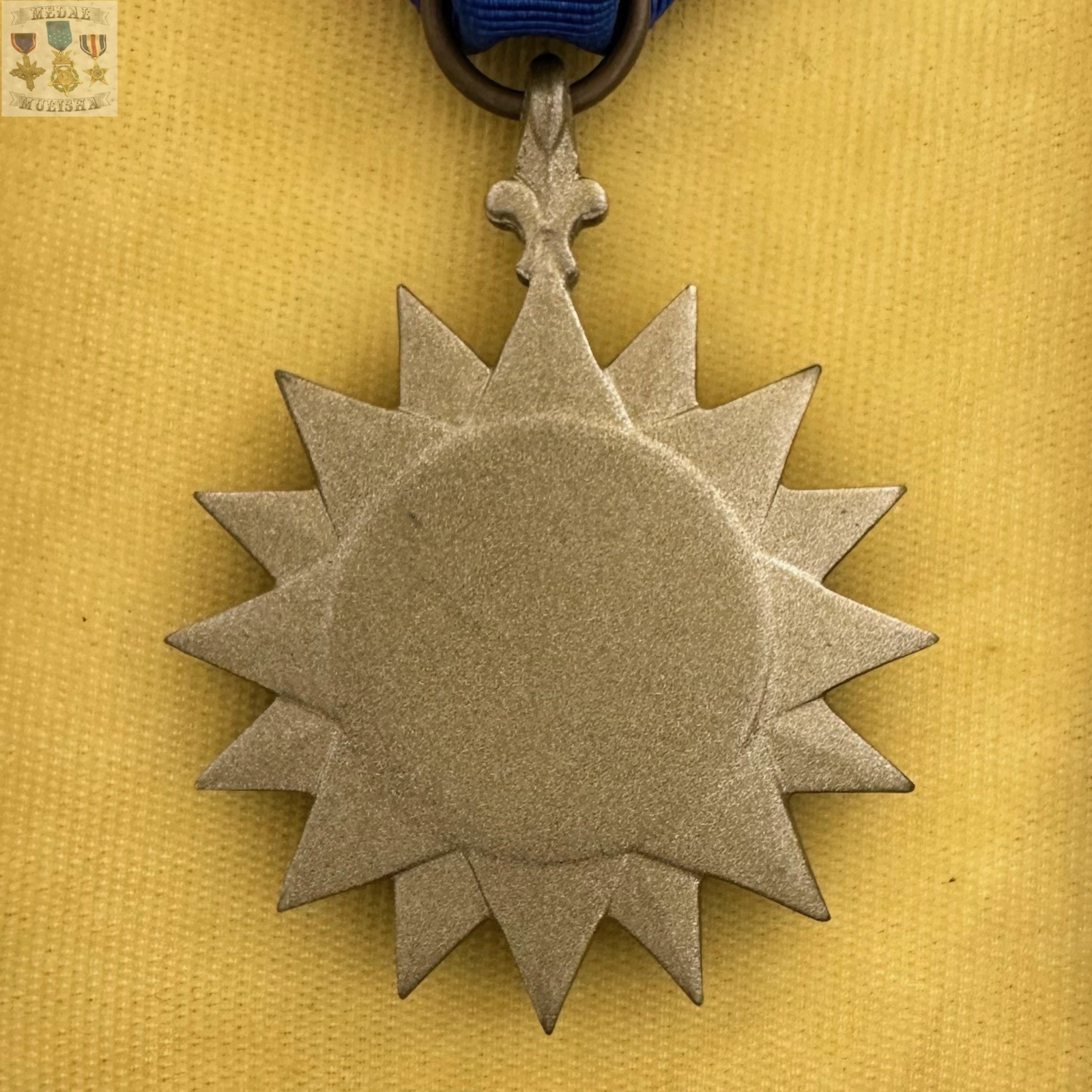 WWII ARMY AIR CORPS AIR MEDAL RIBBON BAR LAPEL PIN CASE OAK LEAF CLUSTERS WW2