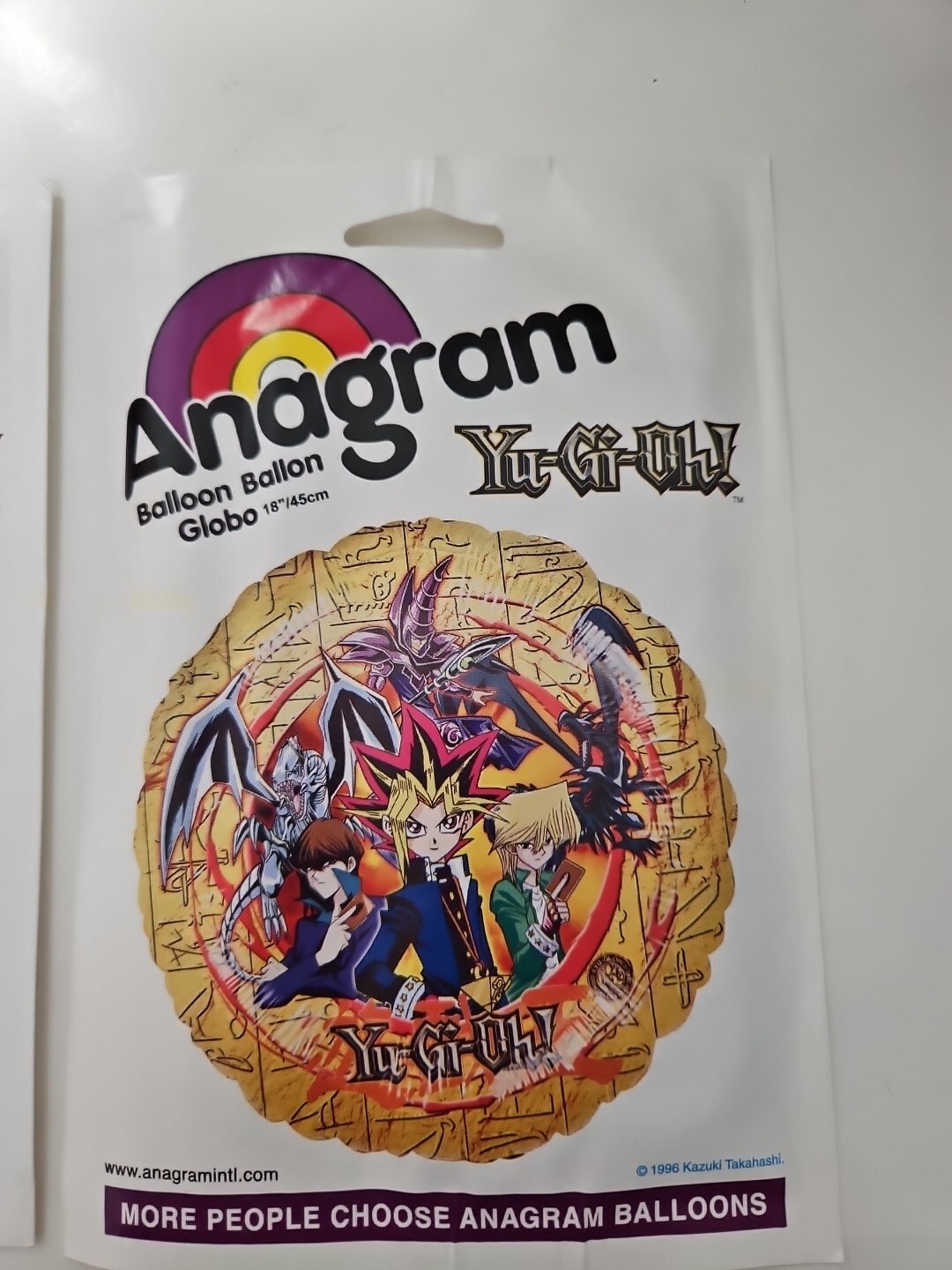Vintage Yugioh Balloon U Choose-Dueling,Happy Birthday, Character Group Yu-Gi-Oh