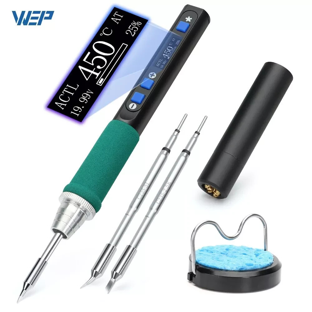 WEP 928D-IV Portable Soldering Iron Station T12 Solderin iron KIT