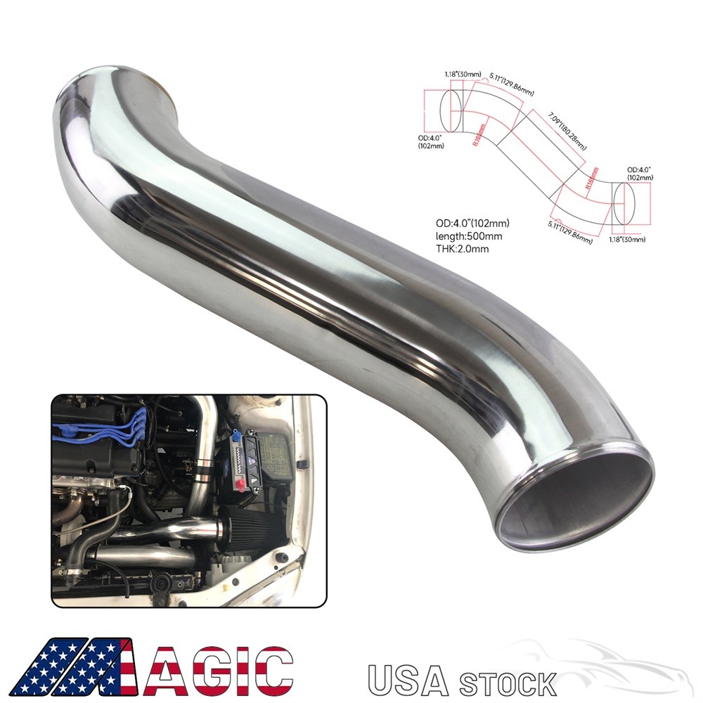 102mm 4" inch Z Shape S Shape Aluminum Turbo Intercooler Pipe Piping Tubing