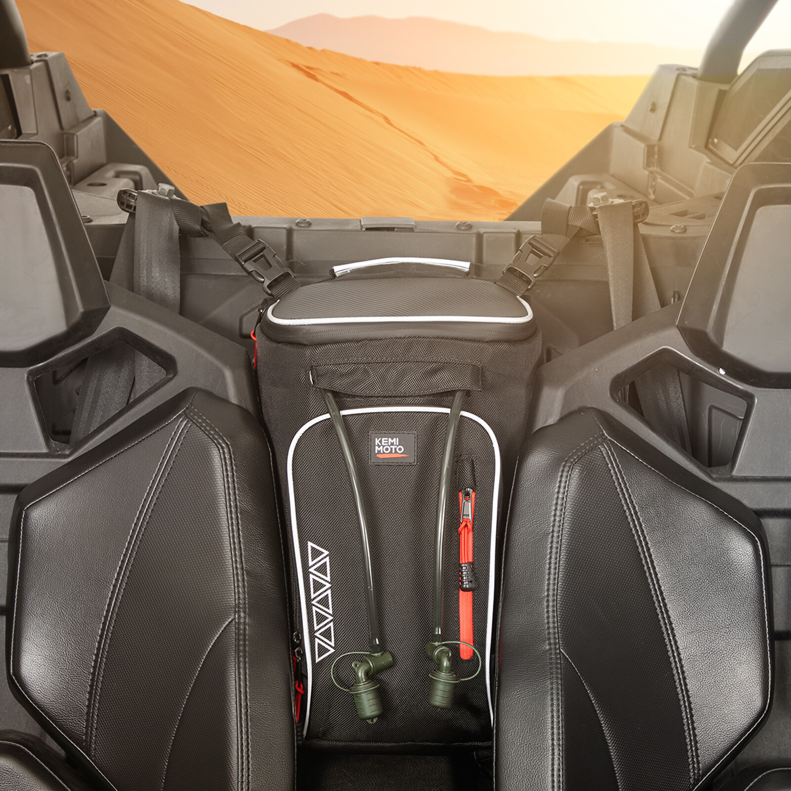 UTV Updated Center Console Storage Bag W/Cooler for Can Am Maverick X3 2020-2023