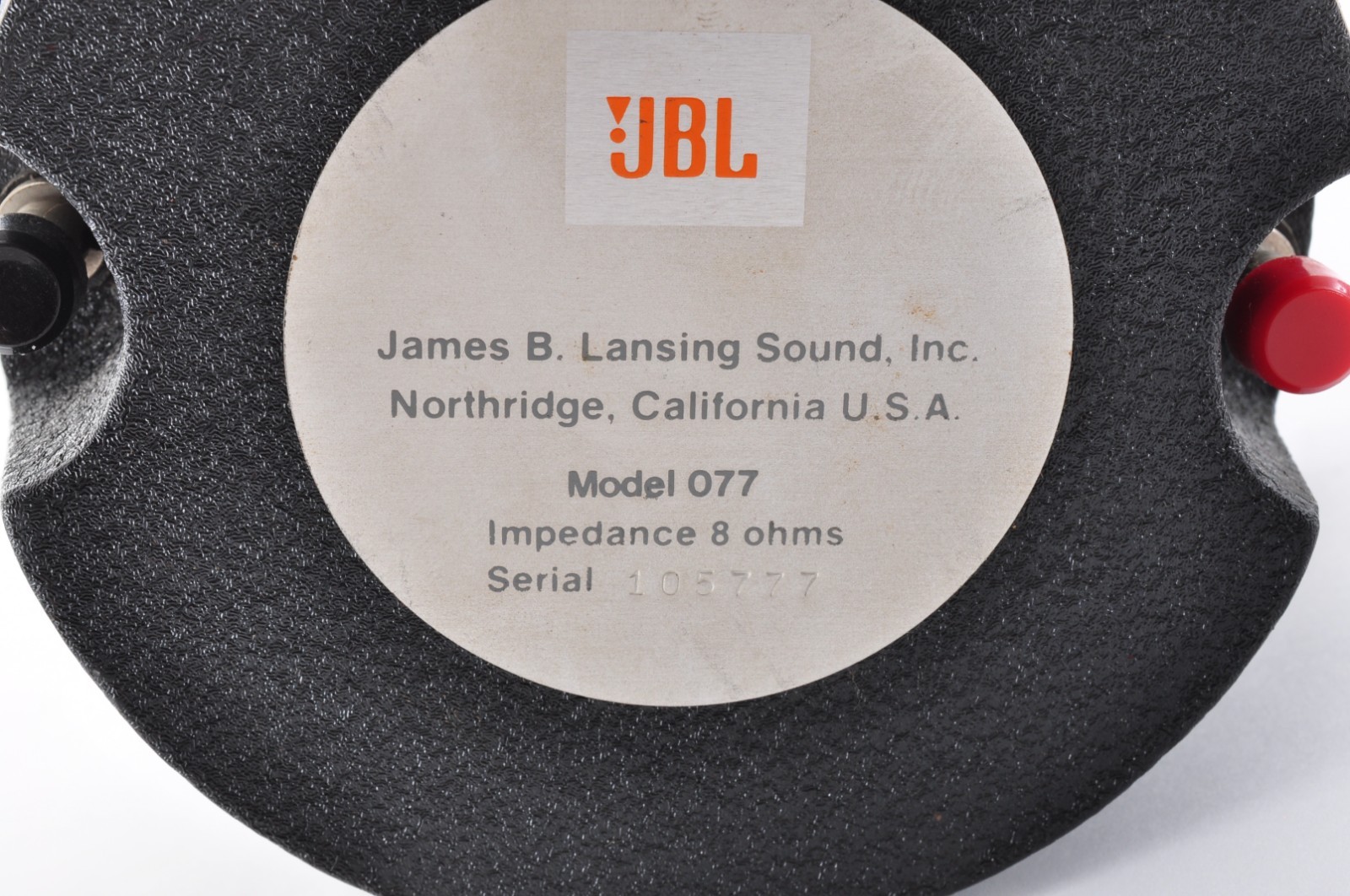 JBL 077 Tweeter Pair 8-Ohm Vintage Tested Working 105777 105092 In Stock