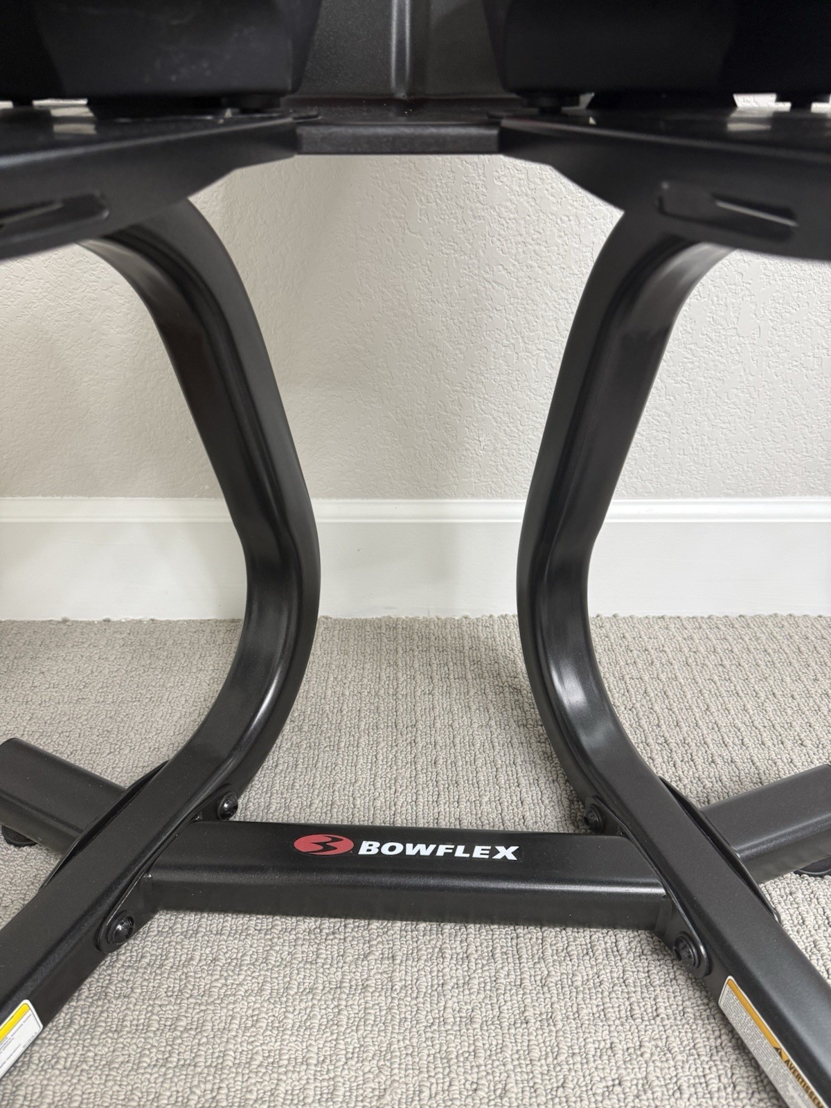 Bowflex 552 Adjustable Dumbbells 52.5 lb Set with Stand, Black Red