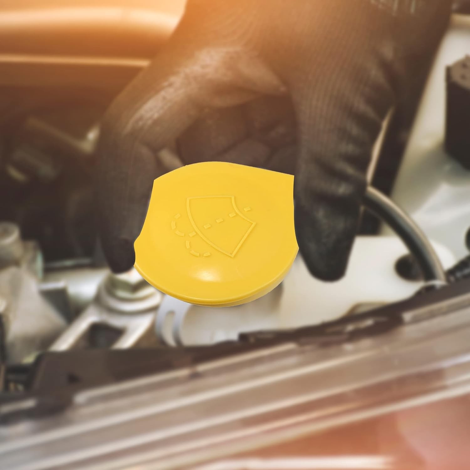 Windshield Washer Fluid Reservoir Bottle Cap Cover Fit for Forester with Ruler -