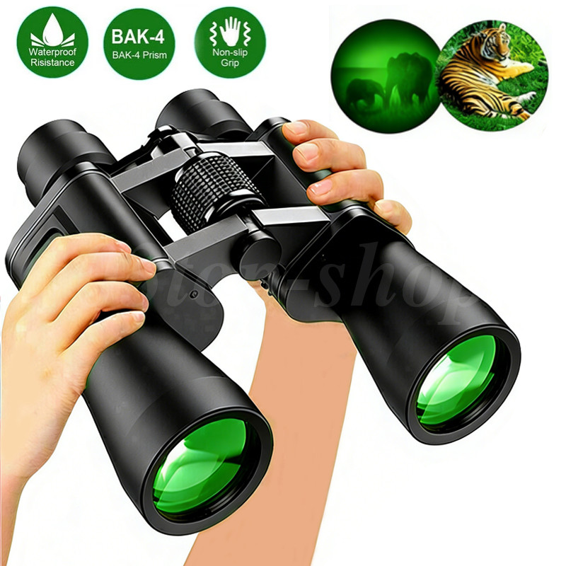 180x100 HD Military Zoom Powerful Binoculars Day/Low Night Optics Hunting & Case