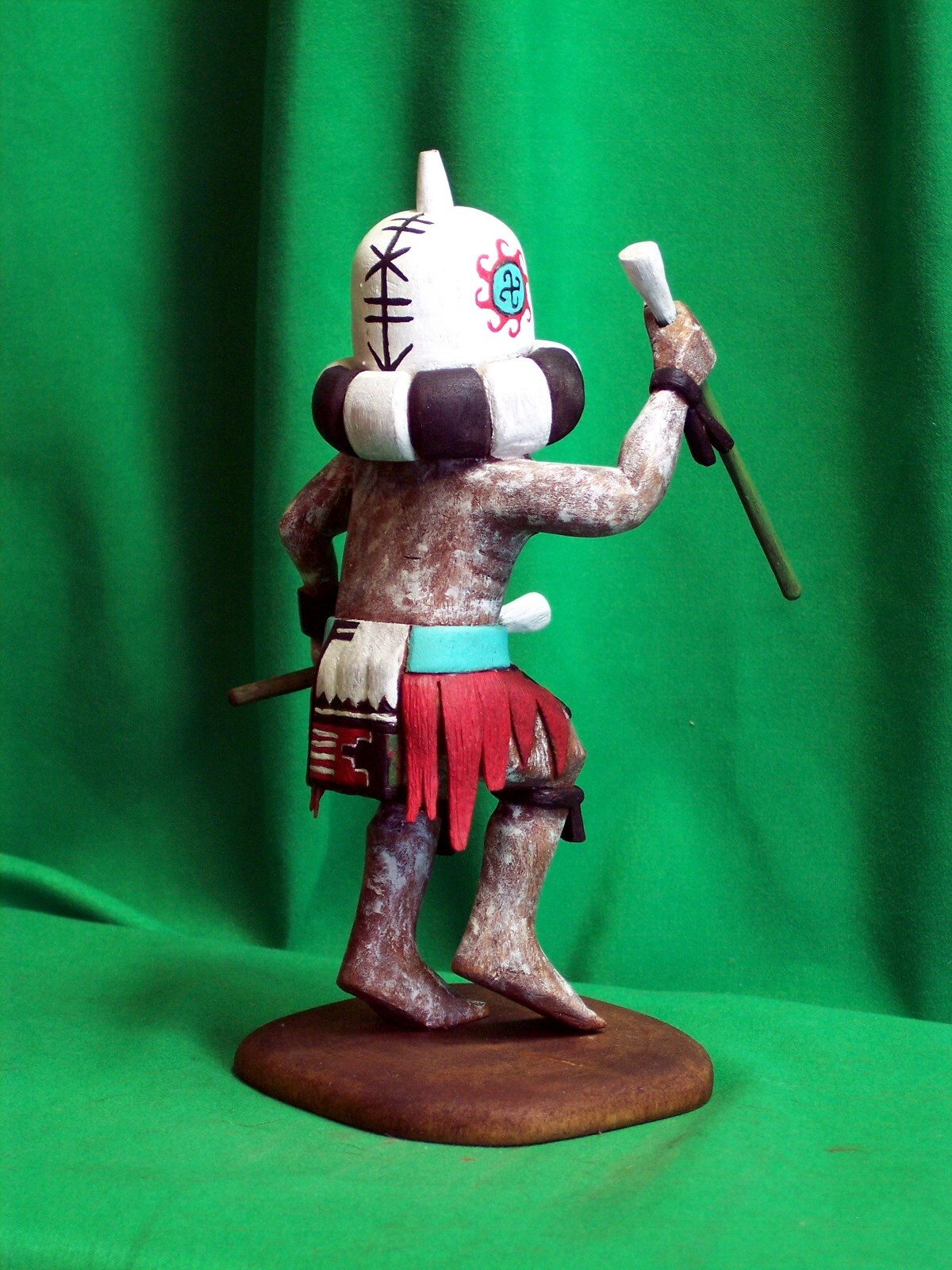 Hopi Kachina Doll -Aya, the Rattle Kachina by Philbert Poleyestewa - Beautiful!