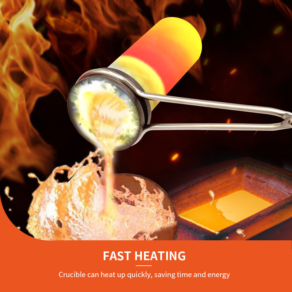 1/2/3KG High Purity Graphite Crucible Smelting Tool for Electric Melting Furnace