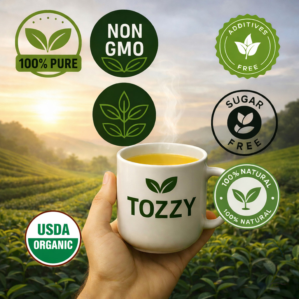 Organic Lemon Balm Tea Bags - 100 Count (Plant-Based Pyramid Tea Bags)