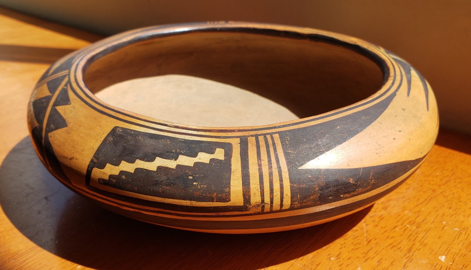 Antique Hopi Pottery Bowl Native American Indian Pot