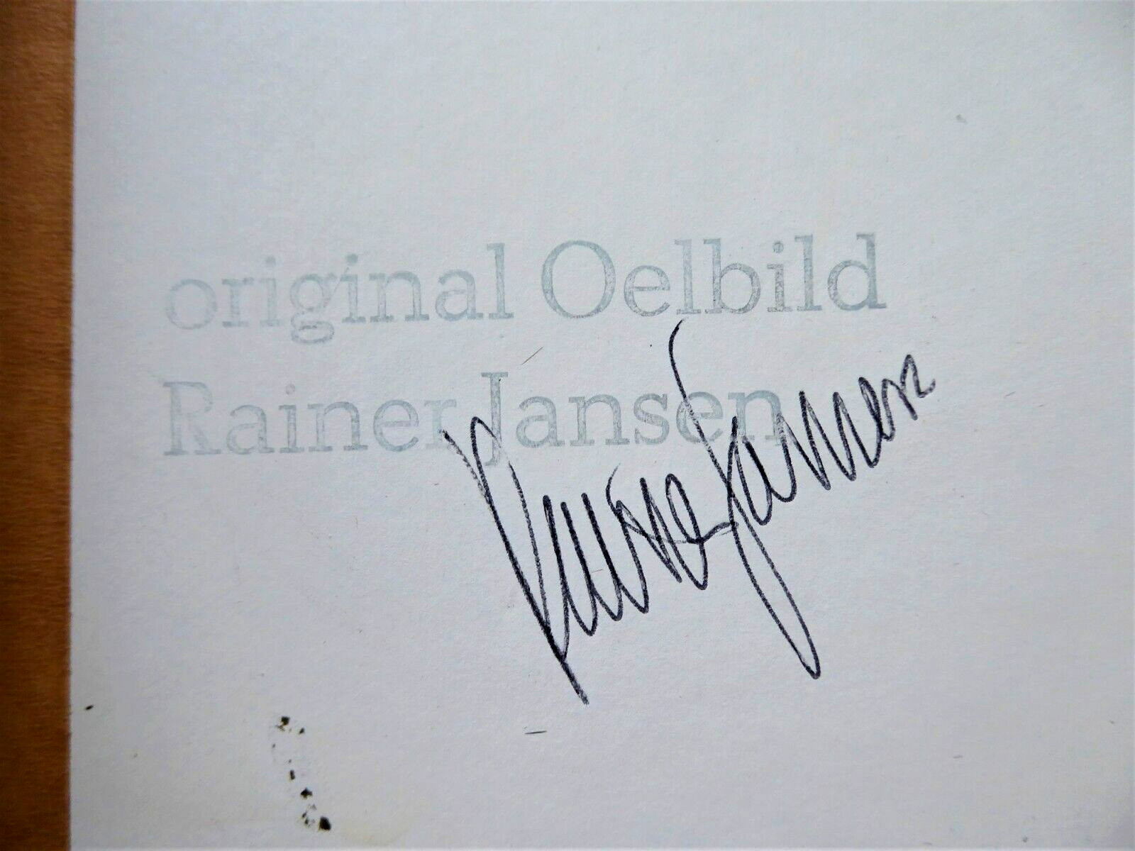 Rainer Jansen 1986 #1 Osnabrück Original Painting Great Unique!