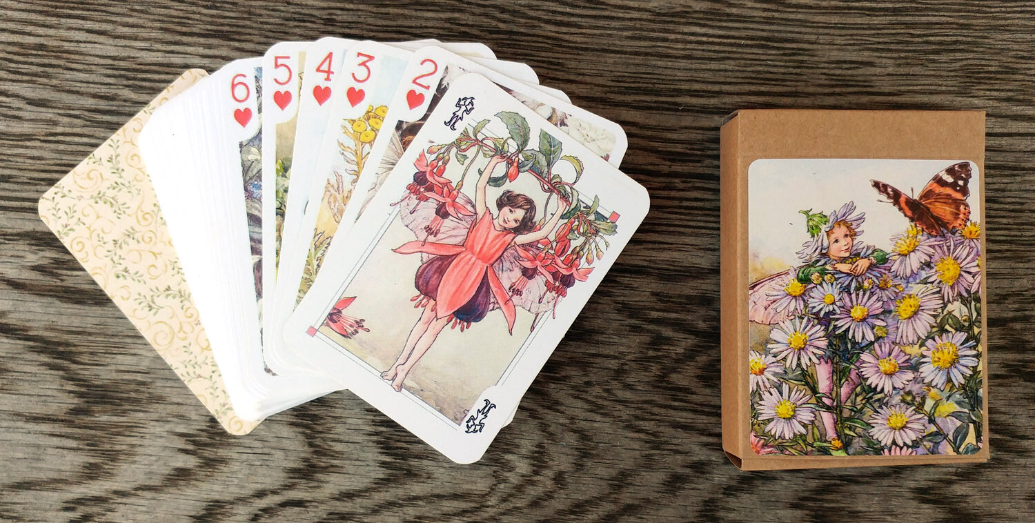 Playing Cards (Poker Deck 54Card) FAIRY Little by Cicely Barker Vintage 652-007