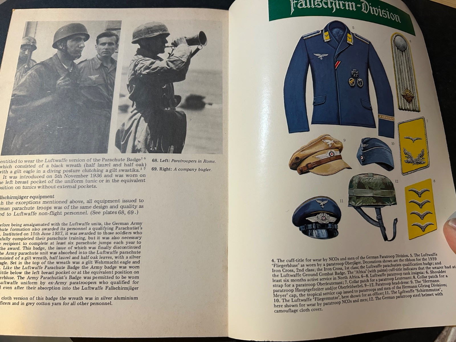 German Parachute Forces 1935-45 by Brian L. Davis 1974