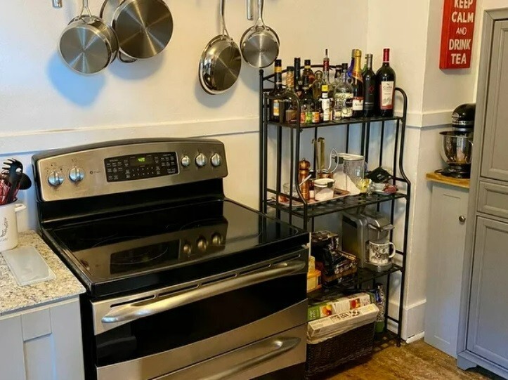 Out Door Baker Rack Kitchen Garden Organizer Storage Plant Pantry In 4 Tier Home