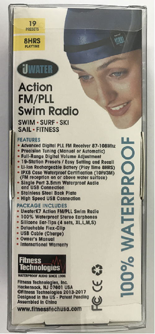 Swim Radio Player & Earphones & Buds bundle 100% Waterproof