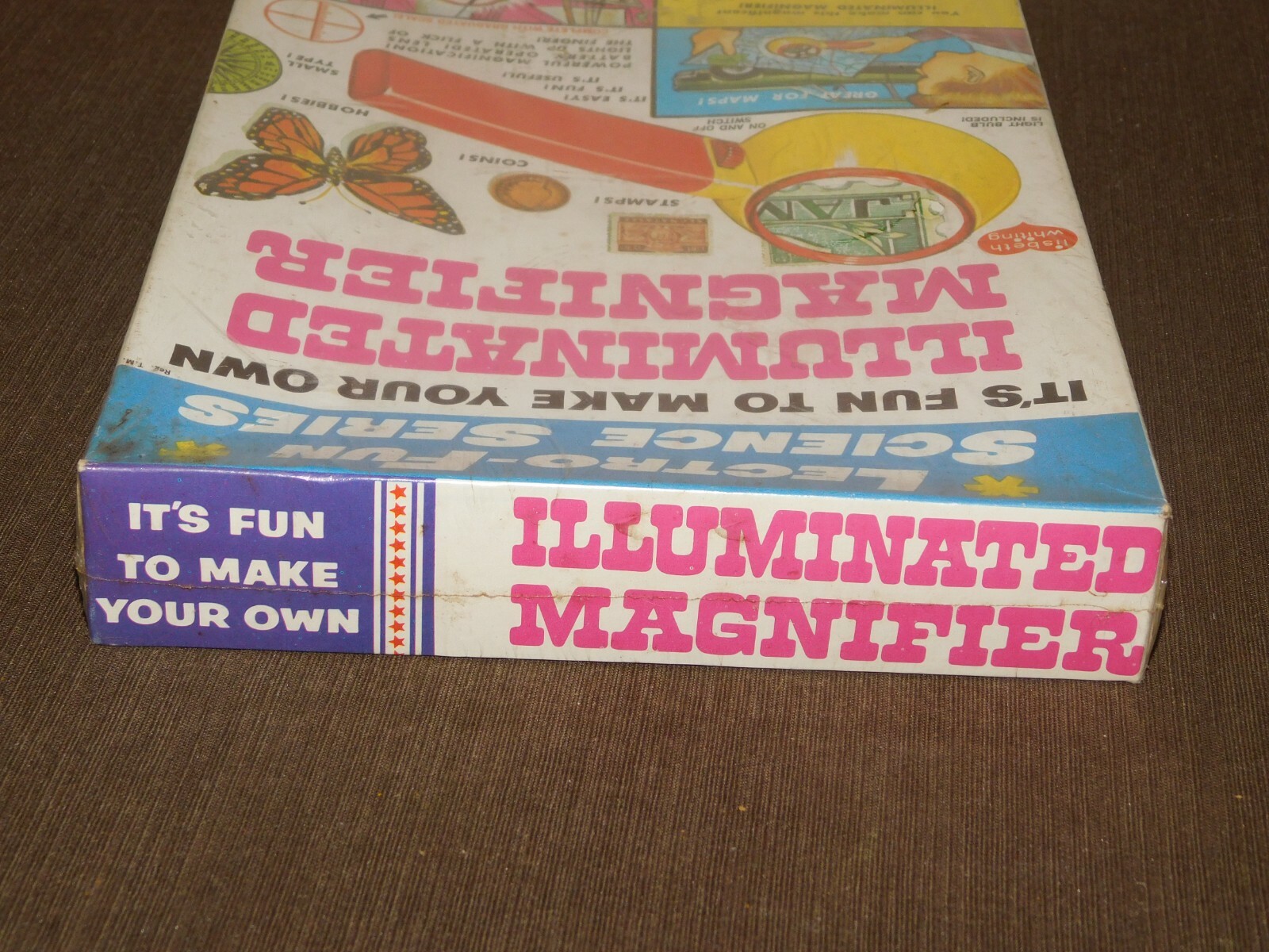 VINTAGE TOY 1967 LECTRO-FUN SCIENCE SERIES ILLUMINATED MAGNIFIER GAME NEW SEALED