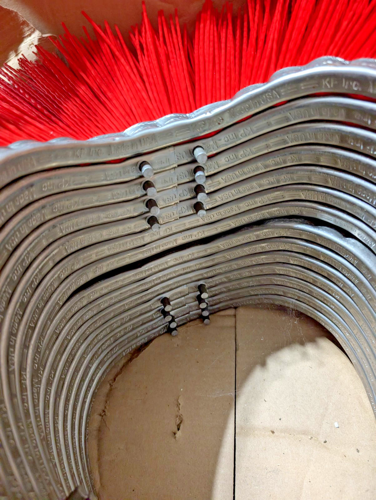 (x14) Valley Broom 34590 Poly Convoluted Wafer Brush 10x32 Street Sweeper OEM