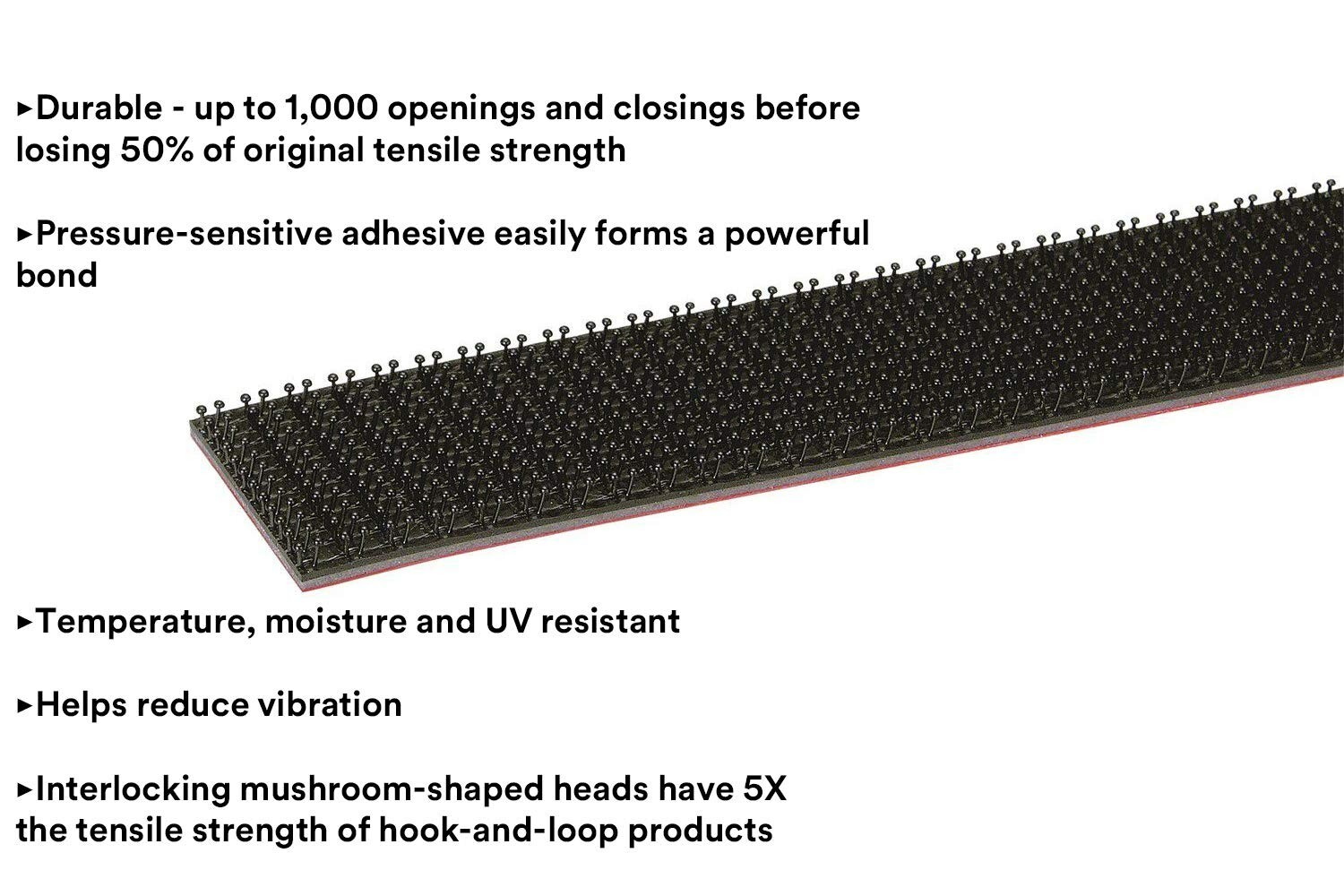 3M Dual Lock Reclosable Fastener SJ3550 250 Black, 1 in x 4Ft