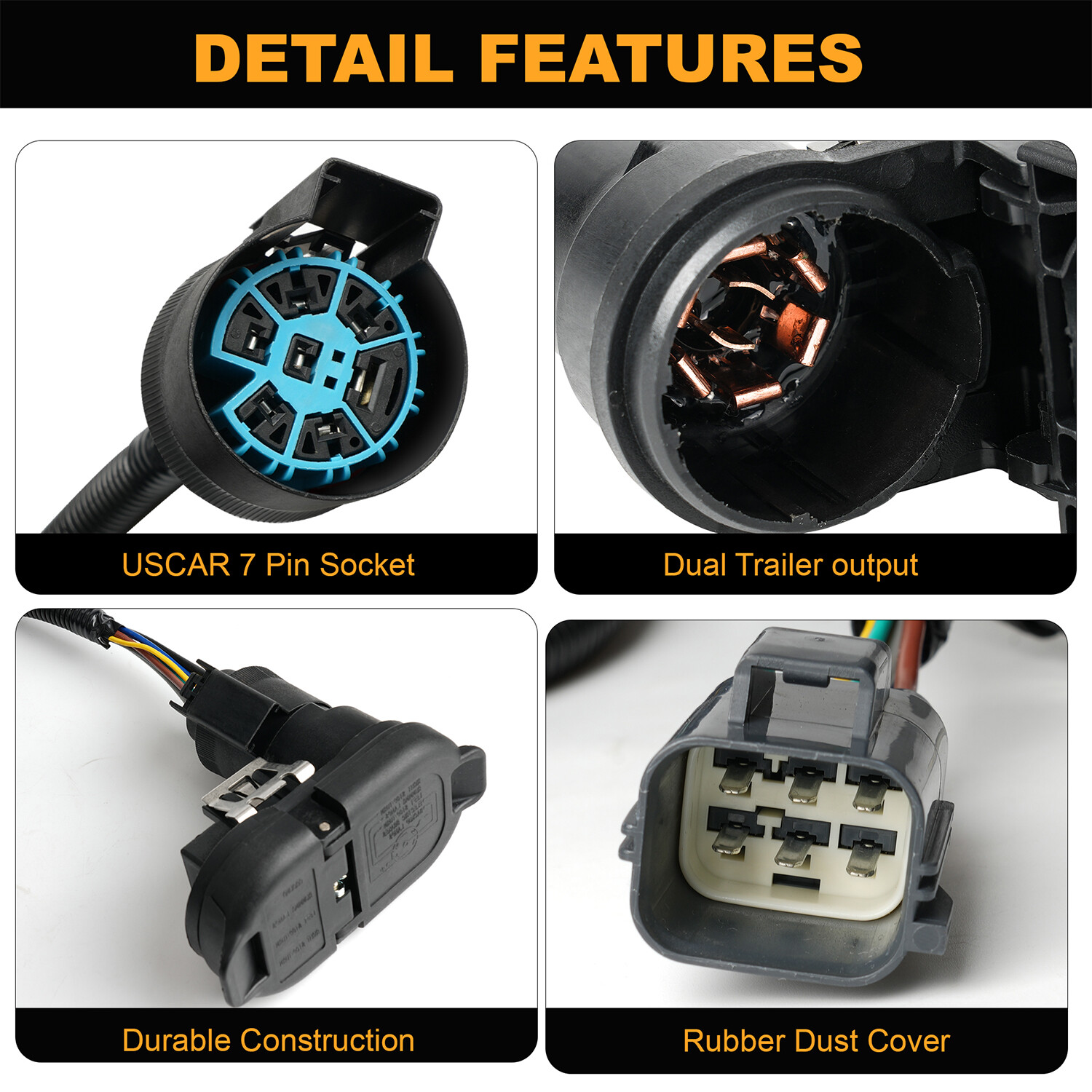 2015-2019 For Ford Transit - 150 250 350 Trailer Hitch Wiring Plug Harness Kit