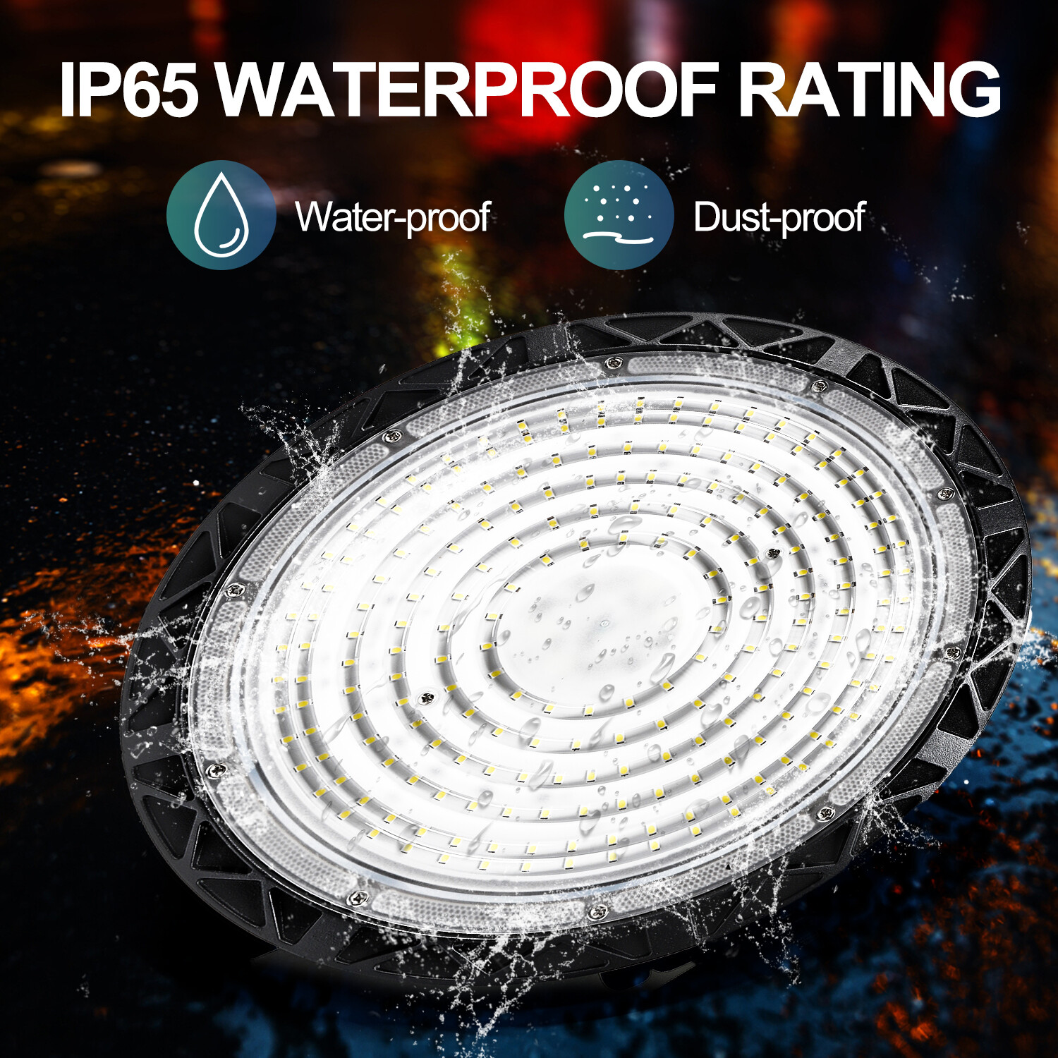 10Pcs UFO LED High Bay Light 400W Commercial Industrial Warehouse Garage Light