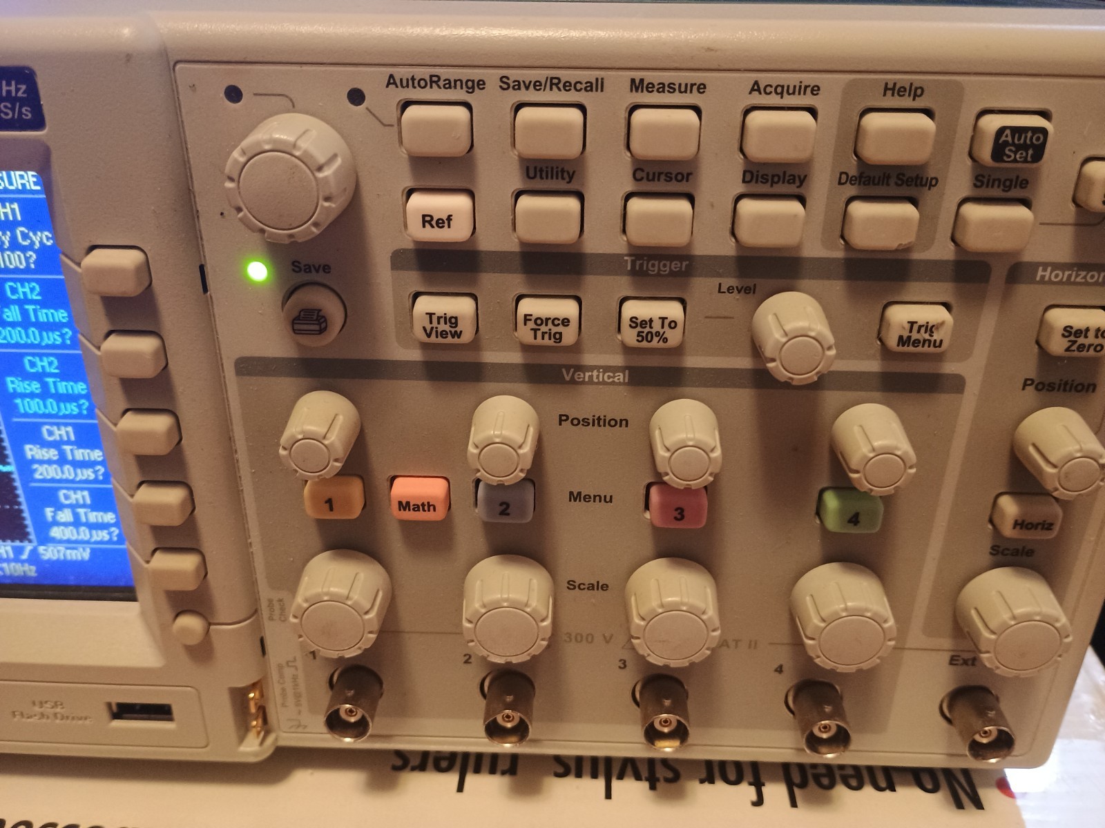 Tektronix TBS 1104 four channel digital storage oscilloscope