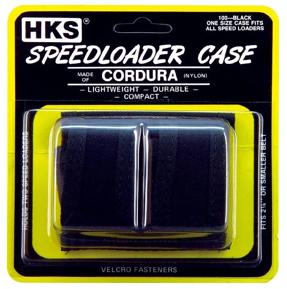 HKS Dual Revolver Speedloader Carrier Pouch - # HKS-100B - NEW
