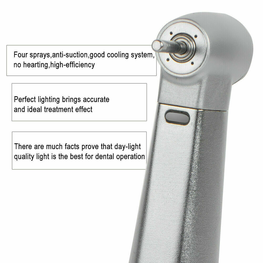 Dental 1:5 Increasing Contra Angle LED Optic Handpiece Fit NSK Electric Motor