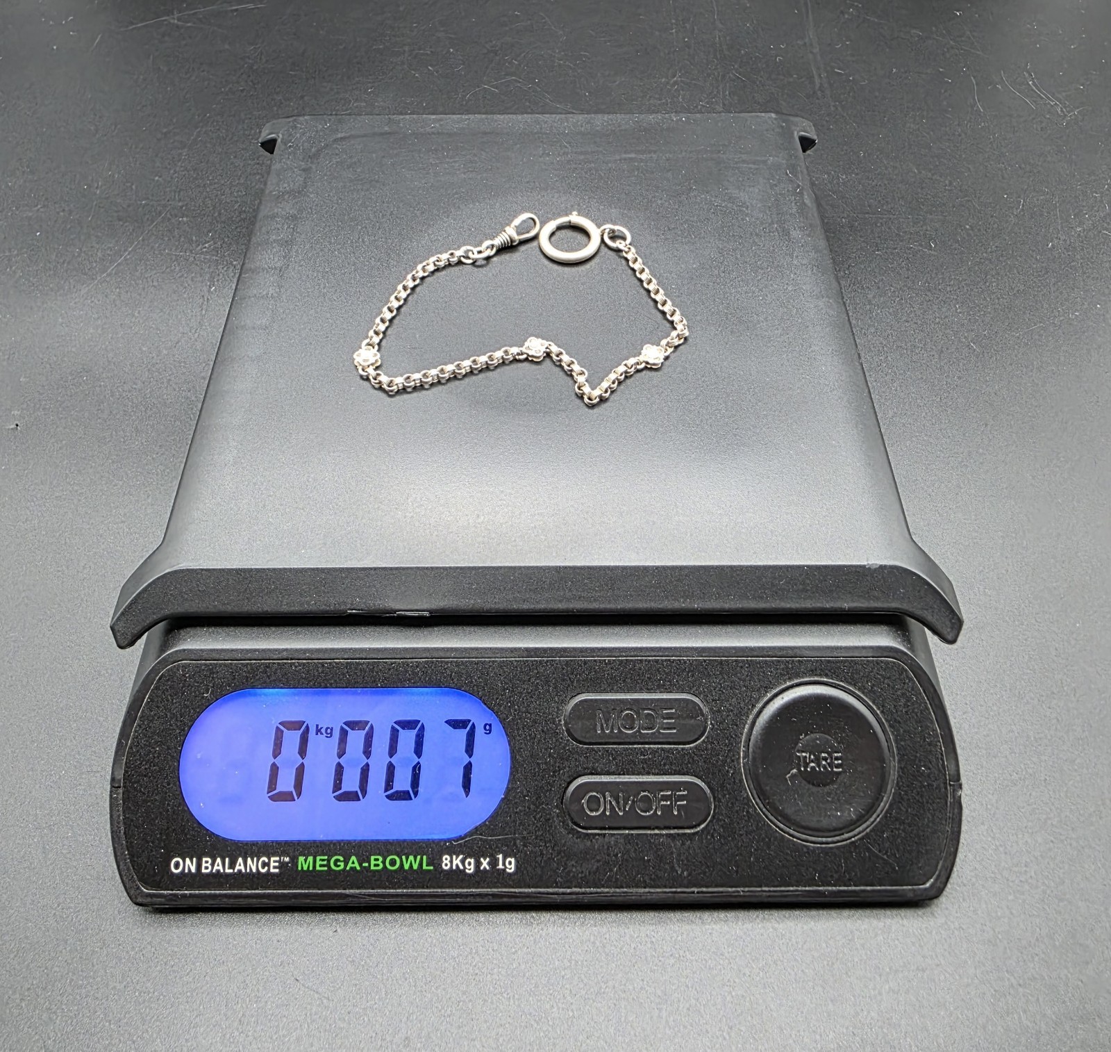 Antique Belle Époque Silver 800 Pocket Watch Chain Albertina France c1900