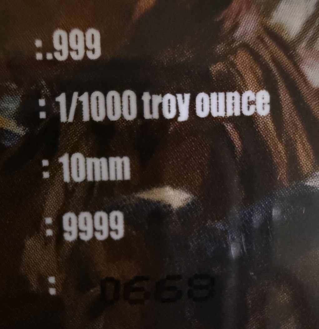 Beautiful Liberia 2026 Privateers Platinum Coin .999 12 Dollar COA S/N 667 & 668