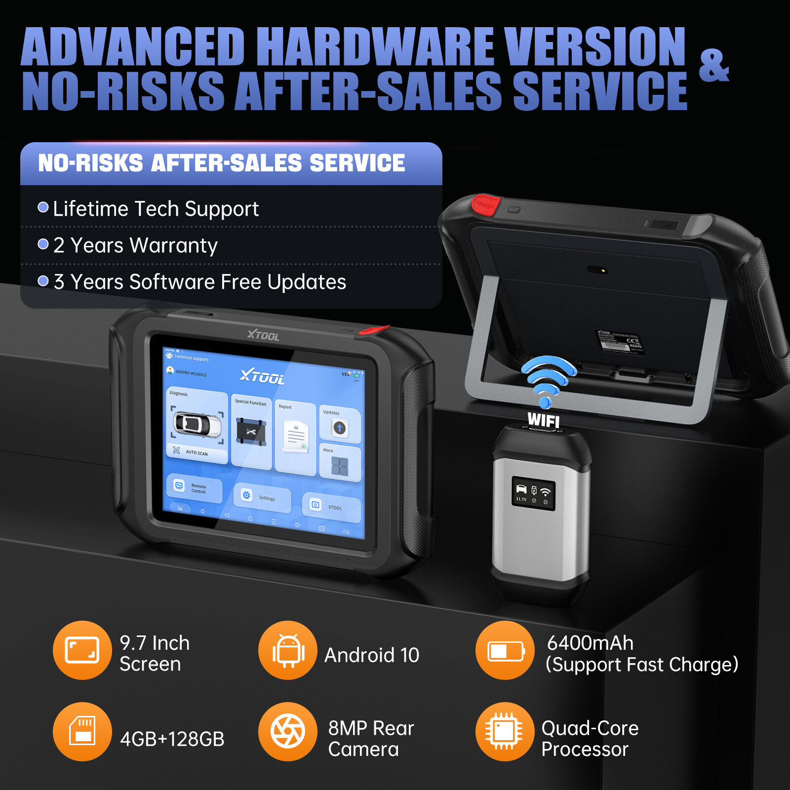 2025 Newest XTOOL D9S Online ECU Coding Full System Diagnostic Scanner 45+Resets