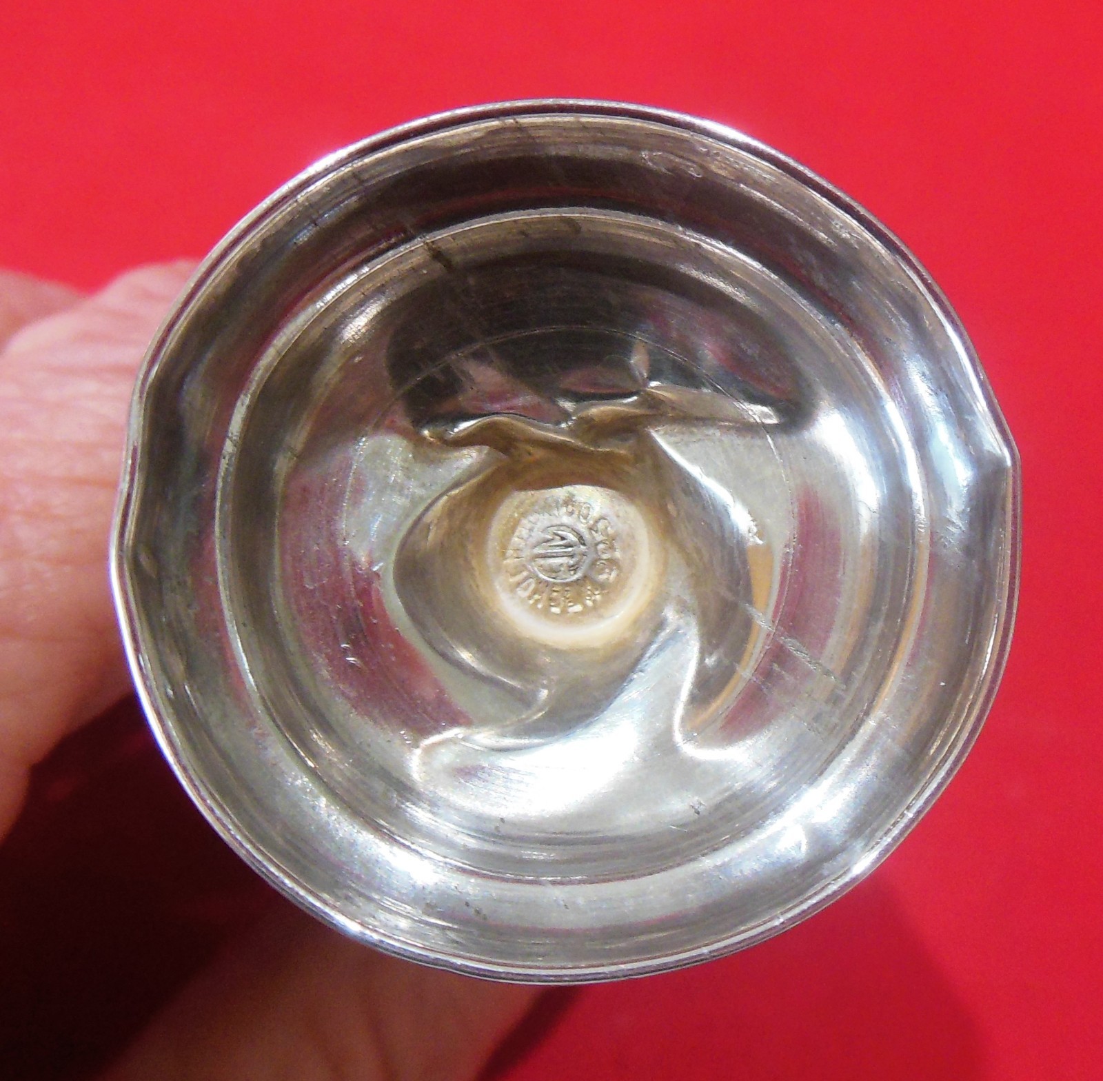 Set of 2 Sterling Overlay Stemmed Shot Glasses Mexico Use Repair Scrap