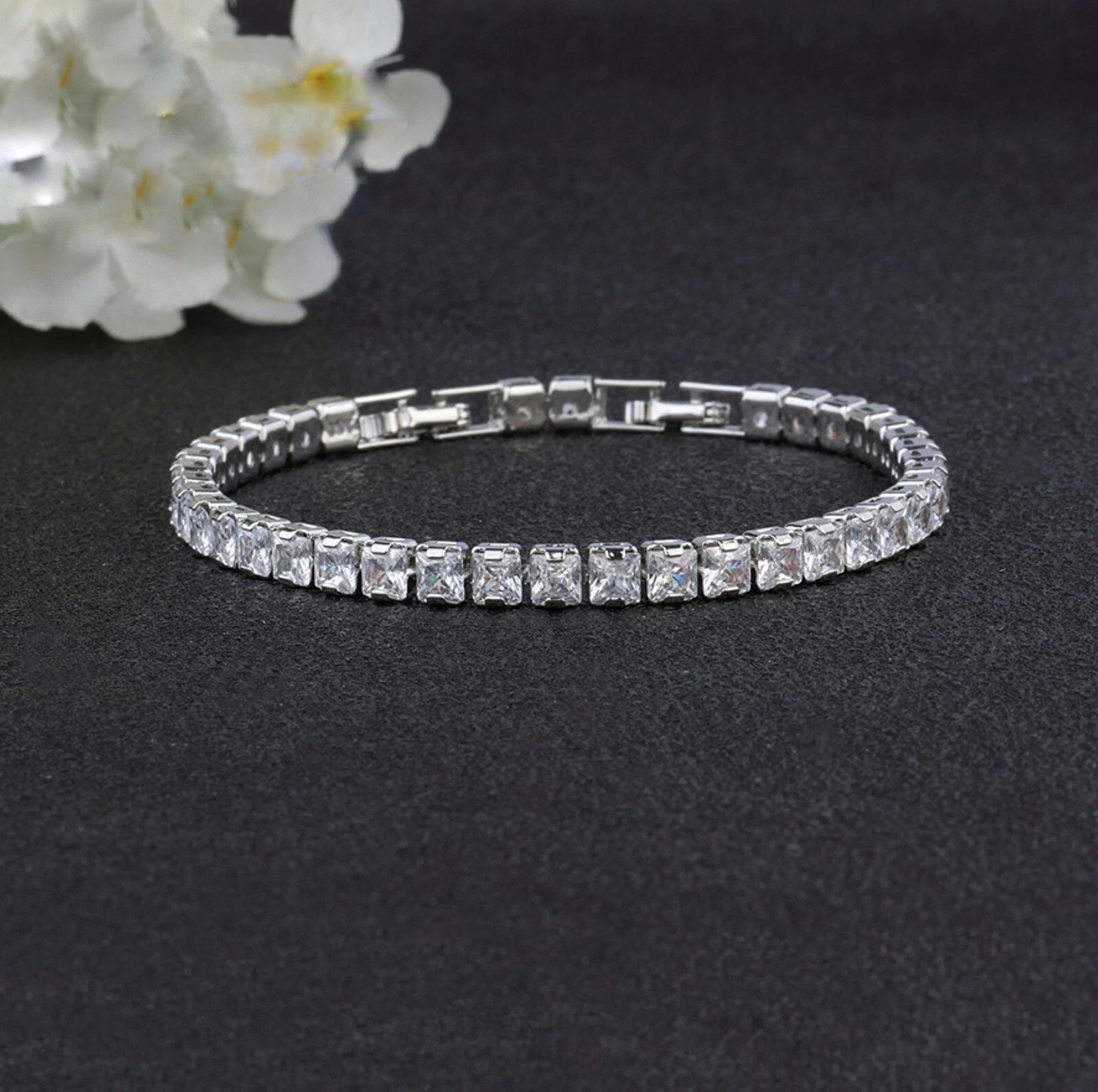 Fashion Tennis Bracelet Women Hypoallergenic Gift for Women Wedding Jewelry