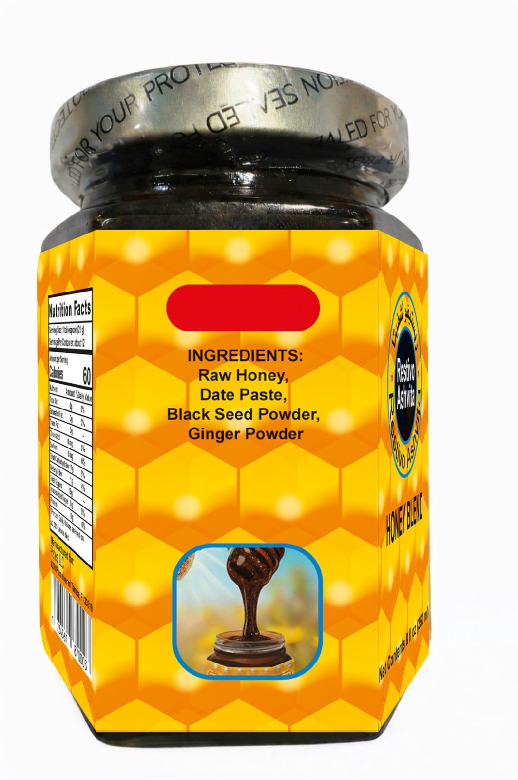 Restivo Ashfiat Energy Potencia honey Blend EXP 2029 Authentic