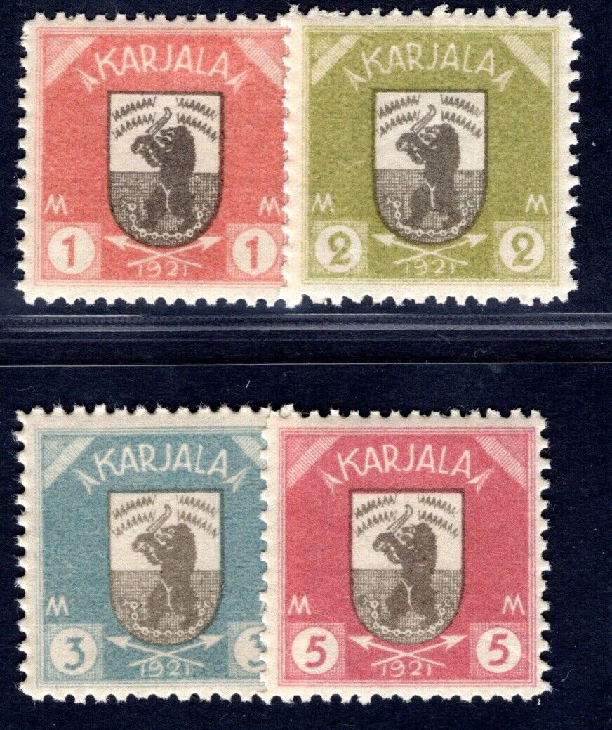 KARELIA 1921 8-11 ** MNH FLAWLESS POSTAGE VALUES 160€++(08112