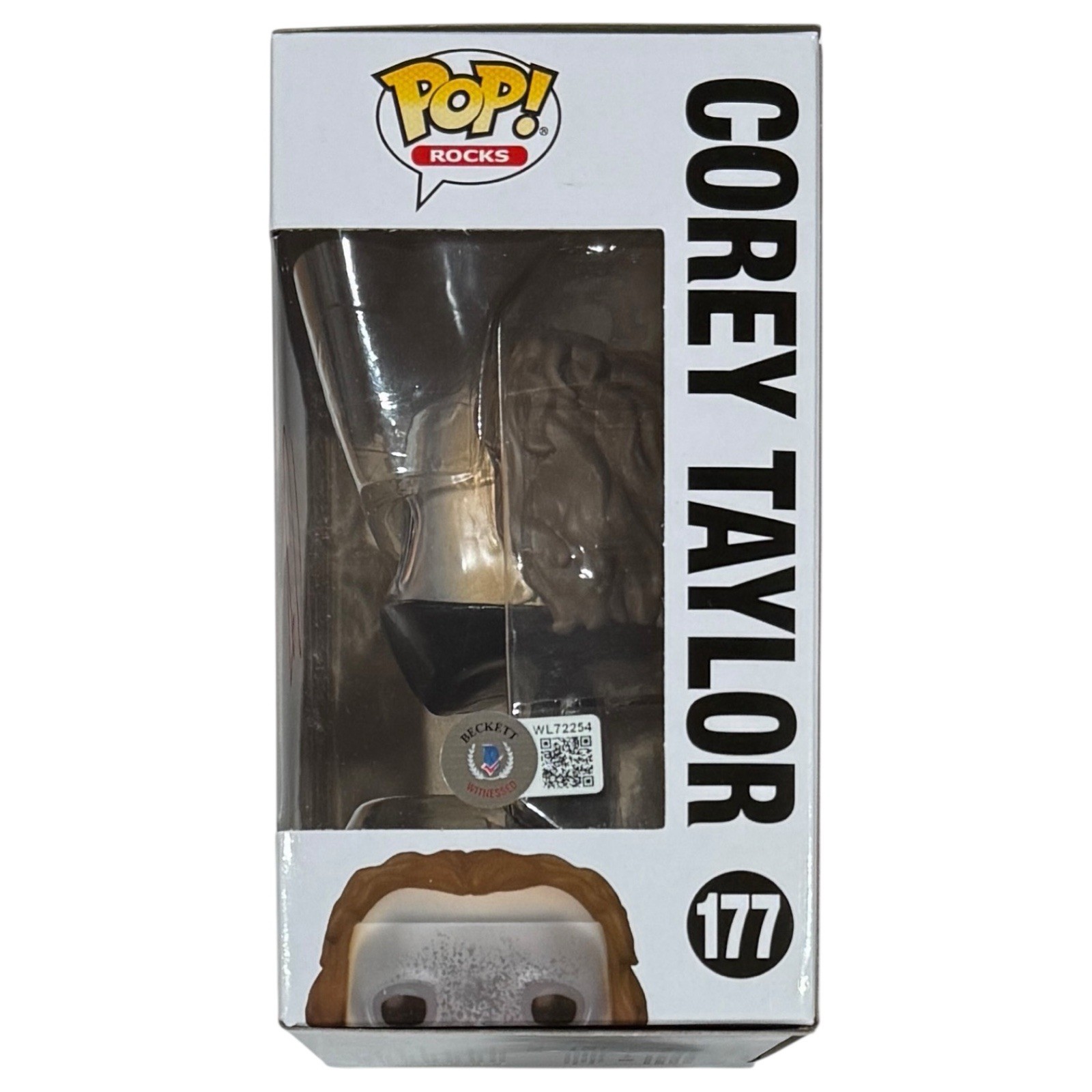 Corey Taylor Slipknot Signed Autograph Funko Pop Rocks #177 Proof Beckett COA