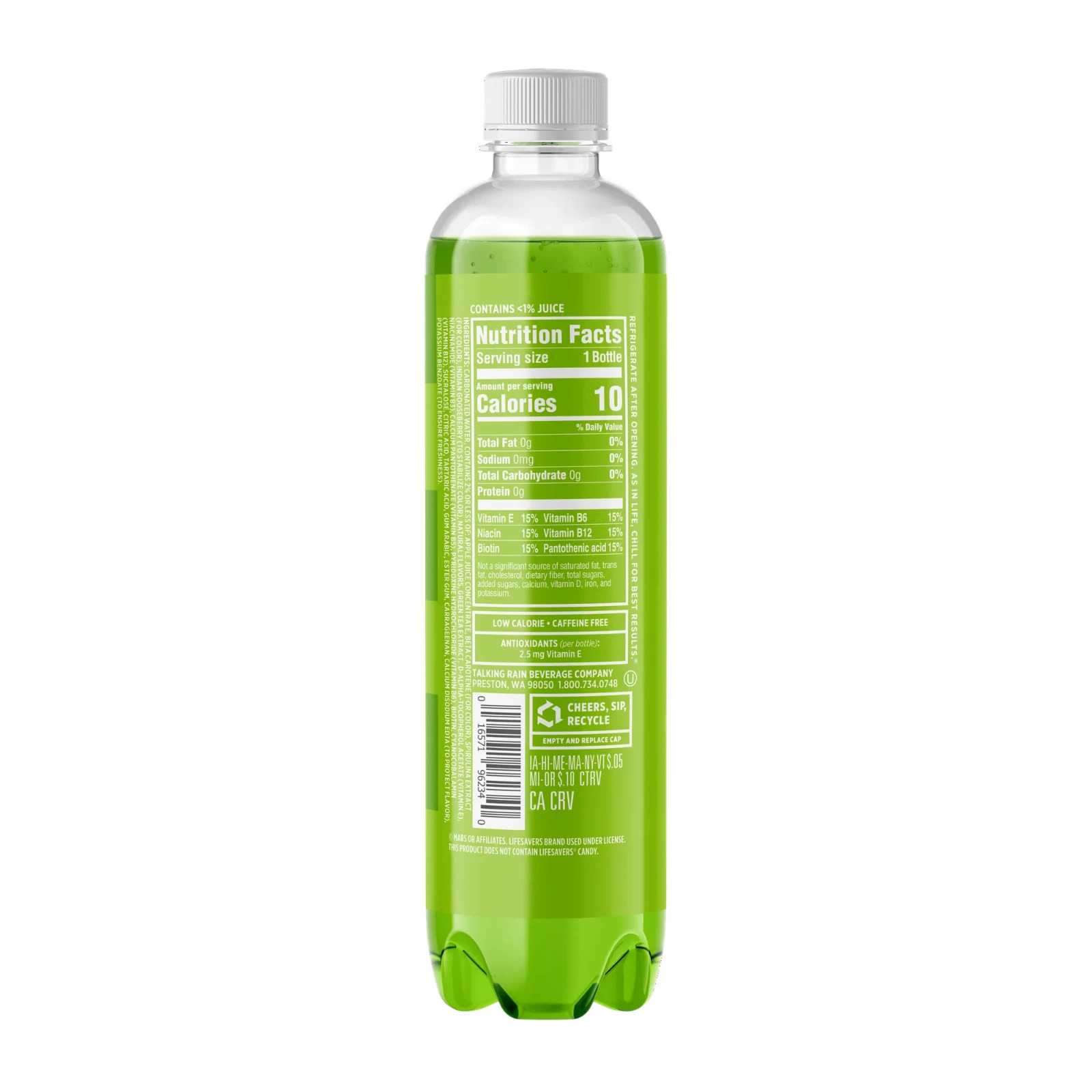 Sparkling Ice Life Savers Green Apple Sparkling Water 17 fl oz