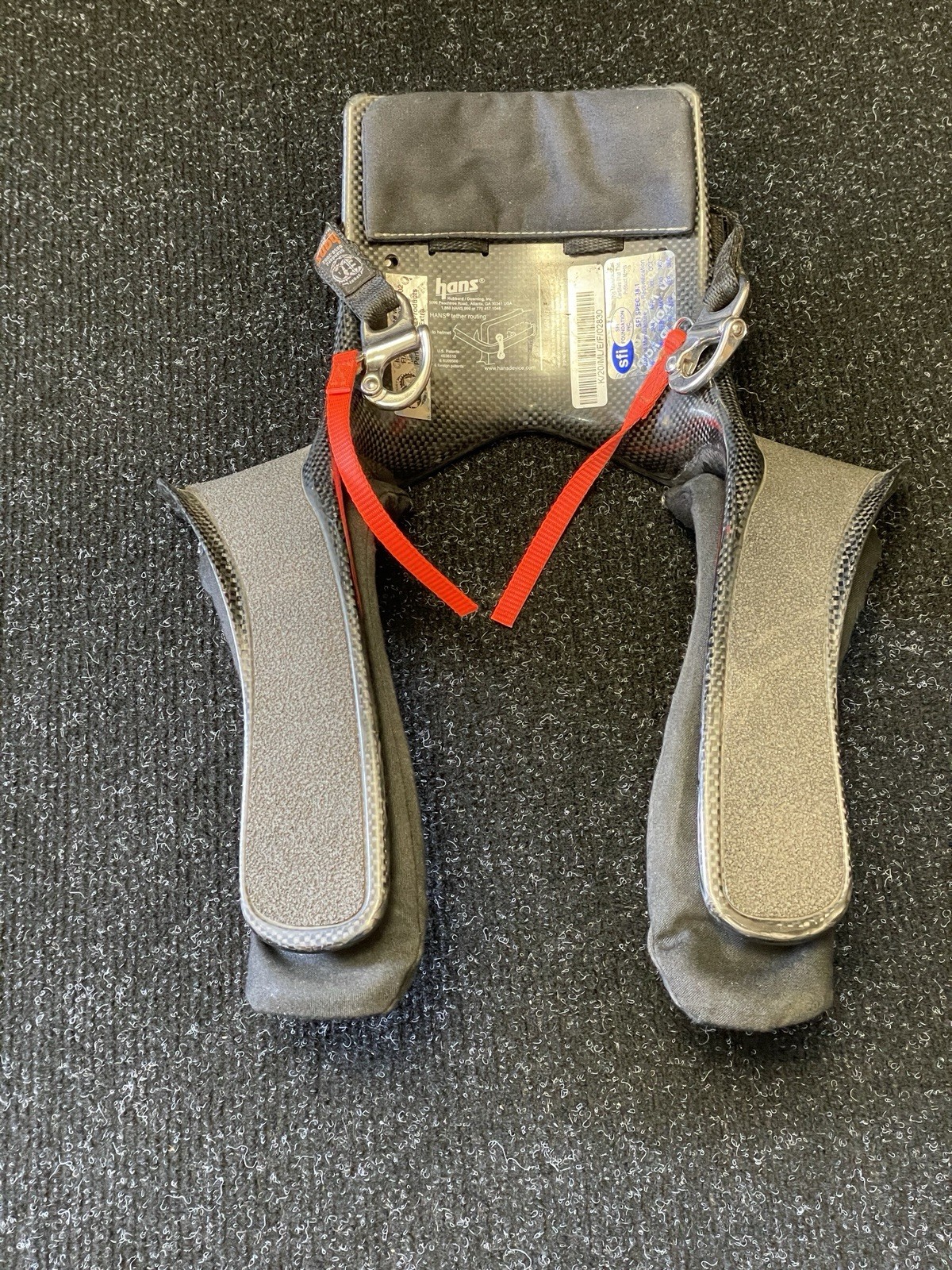 Hans Device Carbon Fiber 20M Medium Car SCCA Racing arai bell anchors