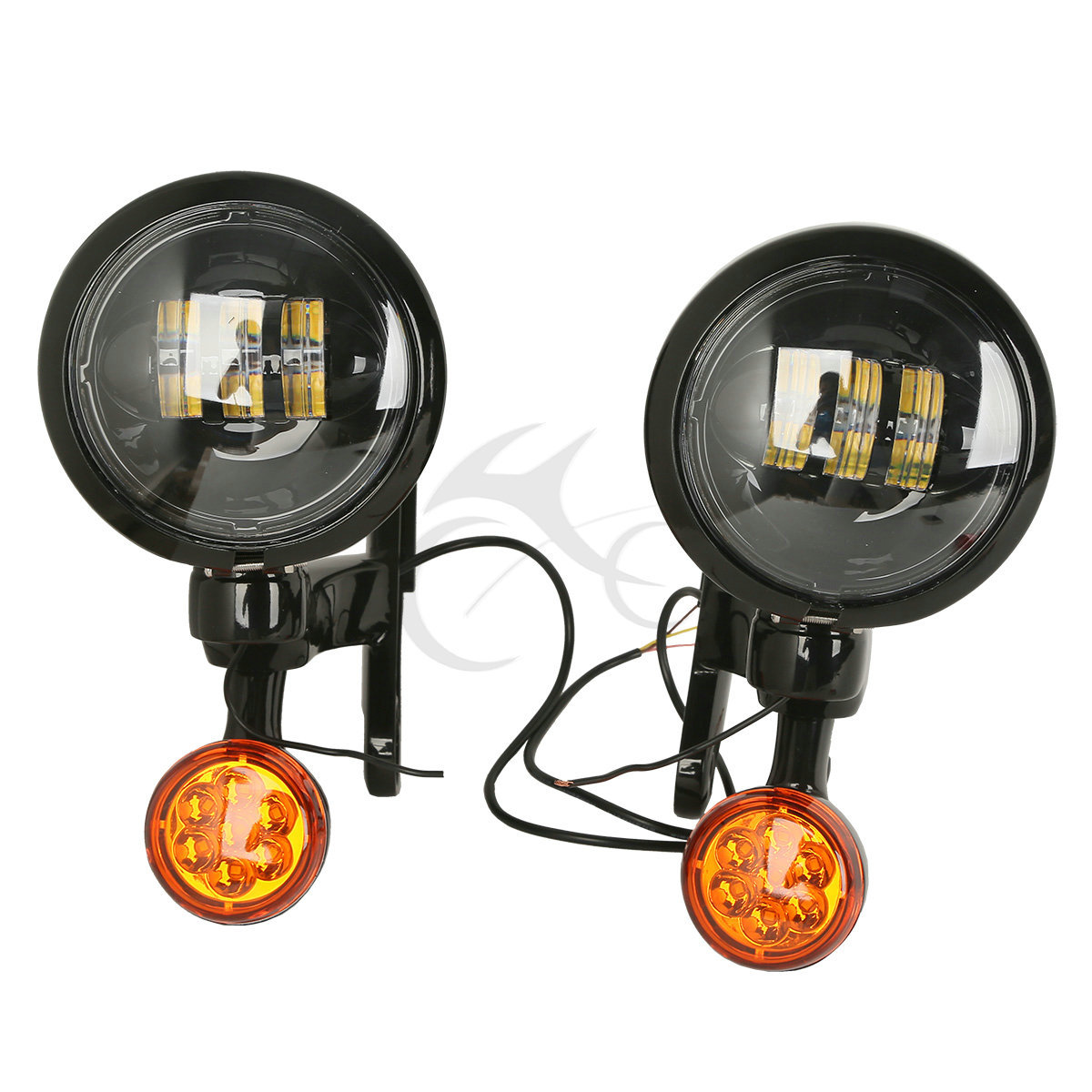 Spot Fog Light Bracket Turn Signal Fit For Harley Electra Street Glide 1997-2013