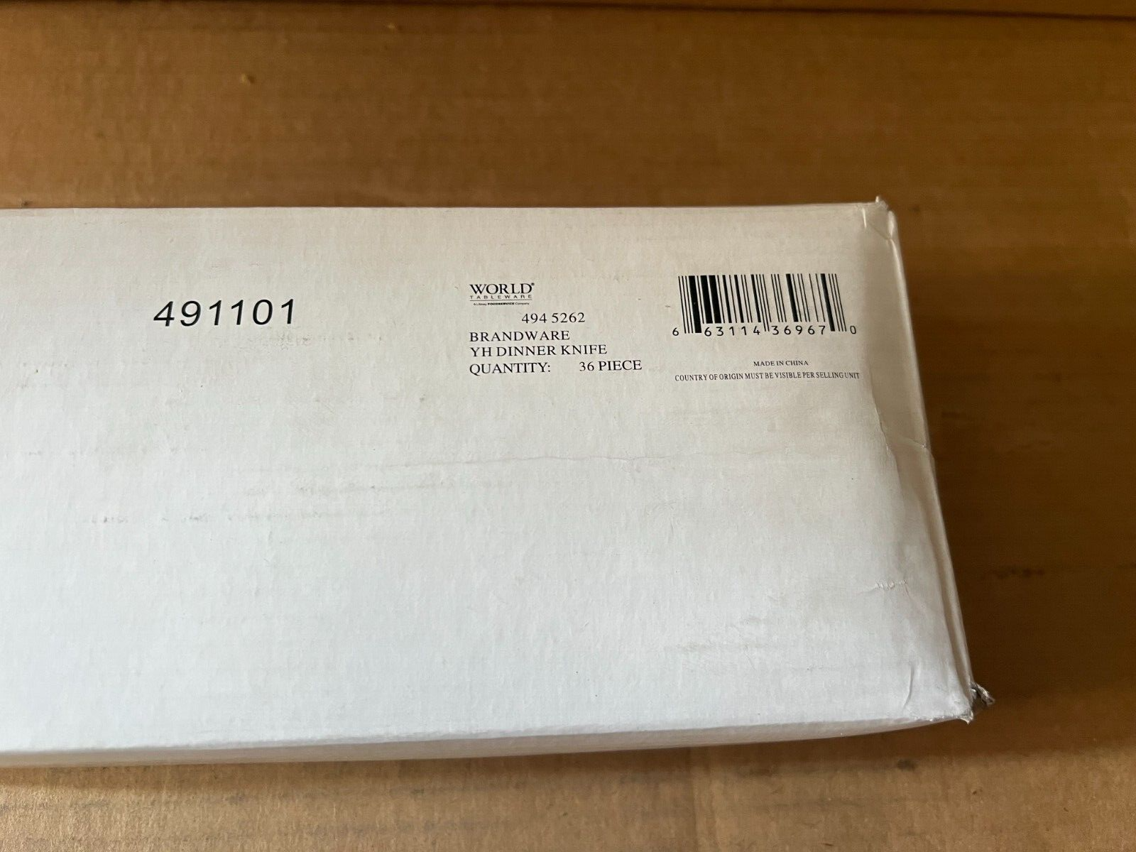 World Tableware Brandware 4945262YH Stainless Dinner Knife 285 Heavy Duty (36PK)