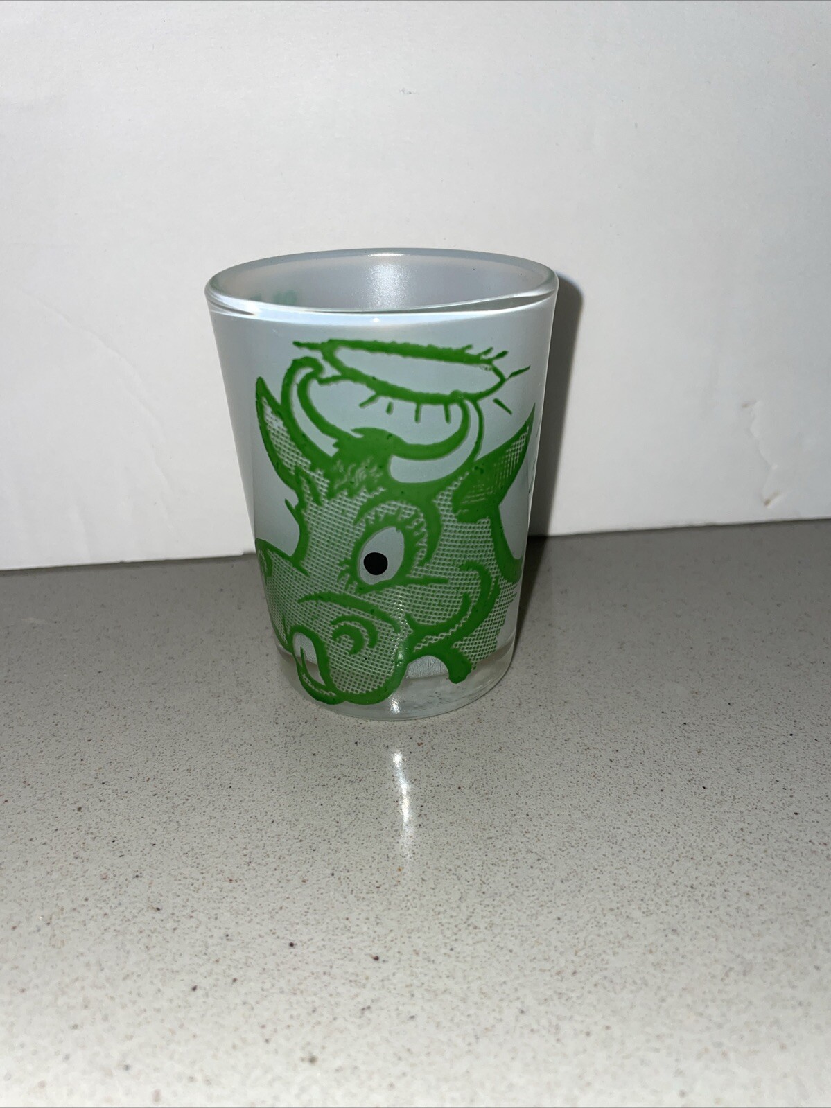 HOLLY COW 4 oz. Bar & Kitchen MEASURING GLASS JIGGER SHOT GLASS